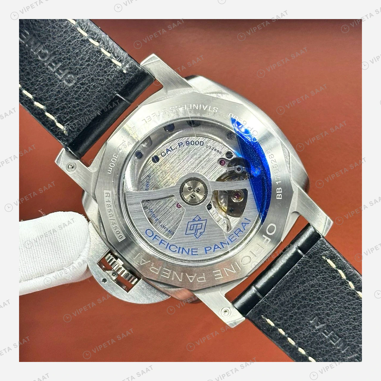 Panerai 44 mm PAM01312 Luminor Marina Siyah Kadran Şık Super Clone ETA Eta Saat detay 6