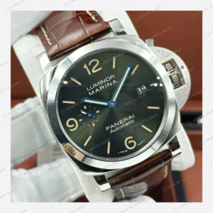 Panerai 44 mm PAM01312 Luminor Marina Siyah Kadran Usta 2 Super Clone ETA Eta Saat karşıdan görünüm