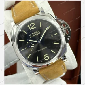 Panerai 44 mm PAM01312 Luminor Marina Siyah Kadran Usta 3 Super Clone ETA Eta Saat karşıdan görünüm