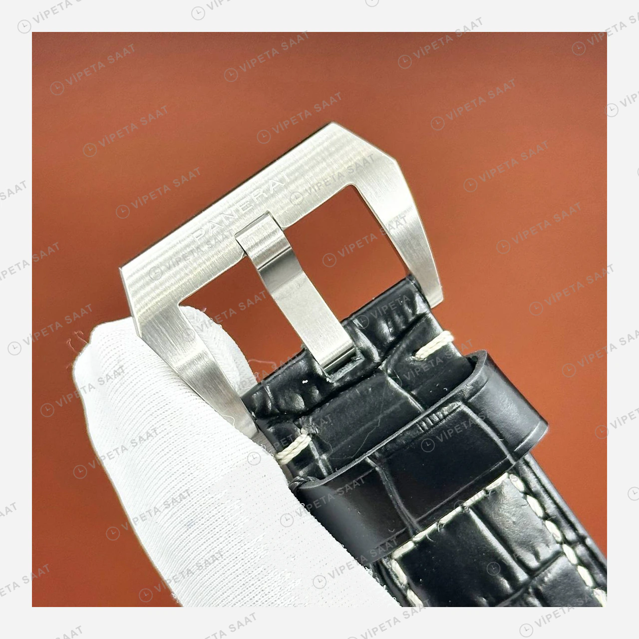 Panerai 44 mm PAM01312 Luminor Marina Siyah Kadran Usta 4 Super Clone ETA Eta Saat detay 7