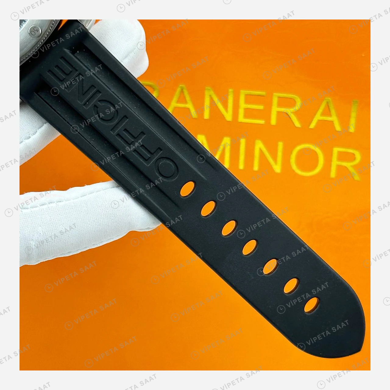 Panerai 44 mm PAM01312 Luminor Siyah Kadran Klasik Super Clone ETA Eta Saat karşıdan görünüm