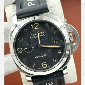 Panerai 44 mm PAM01312 Luminor Siyah Kadran Usta Super Clone ETA Eta Saat karşıdan görünüm