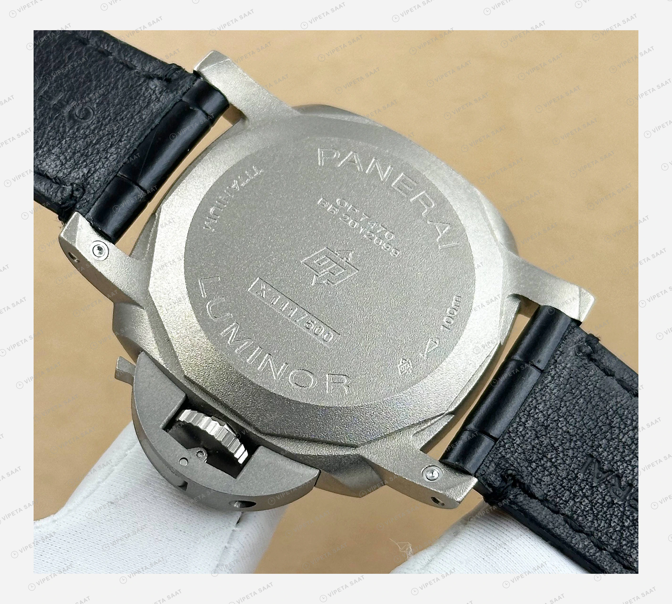 Panerai 44 mm PAM01314 Luminor Marina Karbon Mavi Kadran İkon Super Clone ETA Eta Saat detay 6