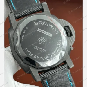 Panerai 44 mm PAM01314 Luminor Marina Karbon Mavi Kadran Super Clone ETA Eta Saat karşıdan görünüm