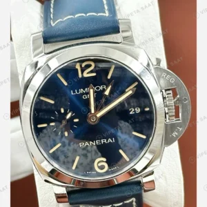 Panerai 44 mm PAM01314 Luminor Marina Mavi Kadran Deniz 2 Super Clone ETA Eta Saat karşıdan görünüm
