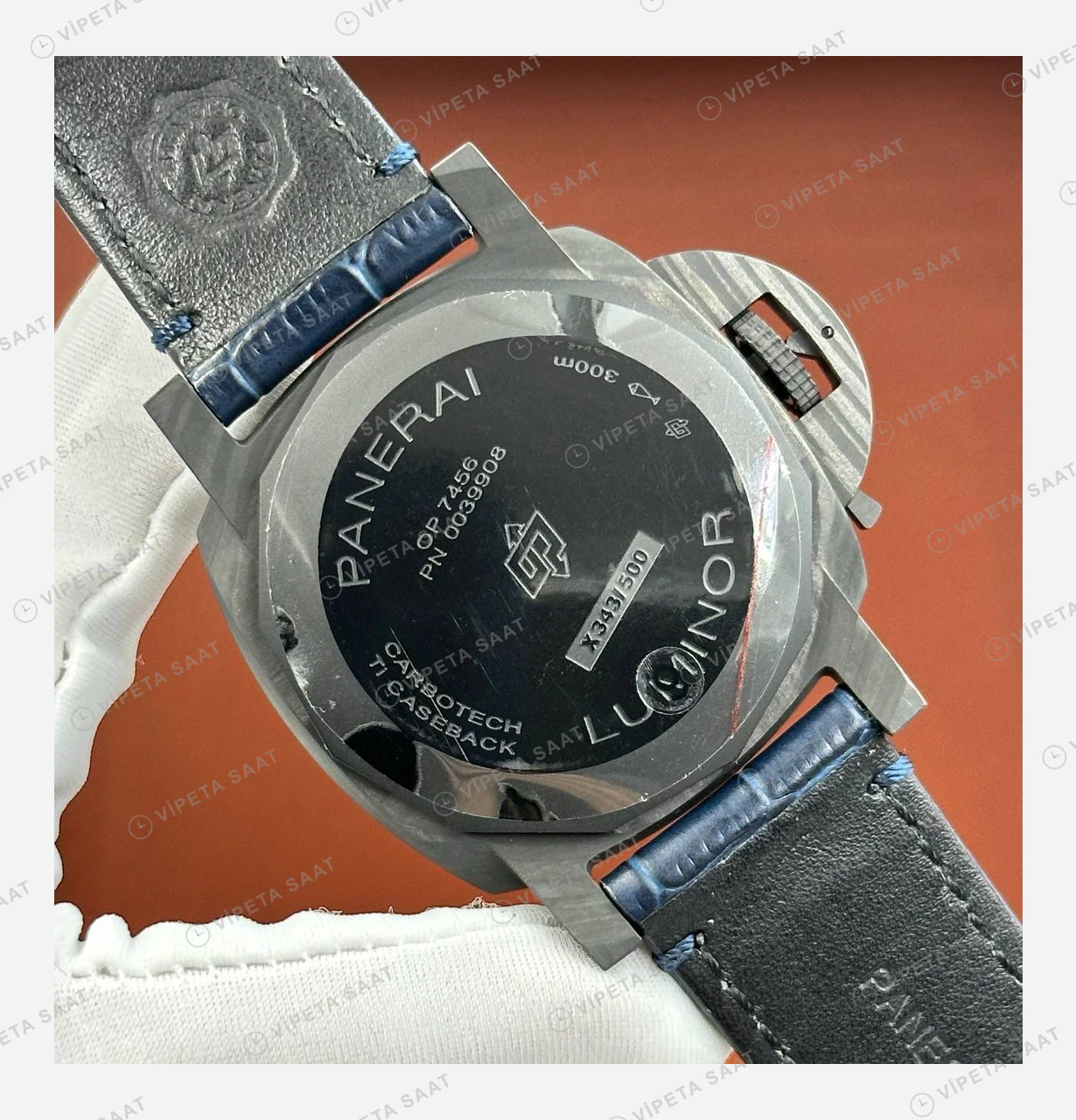 Panerai 44 mm PAM01314 Luminor Marina Mavi Kadran Deniz Super Clone ETA Eta Saat detay 4