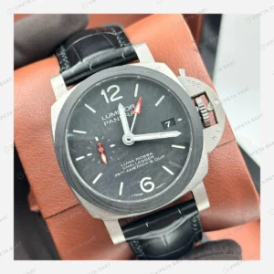 Panerai 44 mm PAM01361 Luminor GMT Gri Kadran Super Clone ETA Eta Saat karşıdan görünüm