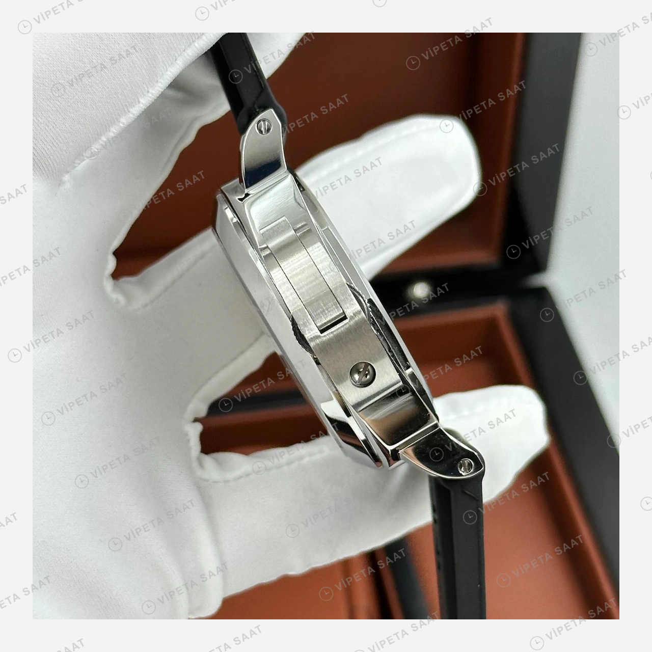 Panerai 44 mm PAM01436 Luminor Luna Rossa Beyaz Kadran Super Clone ETA Eta Saat detay 6