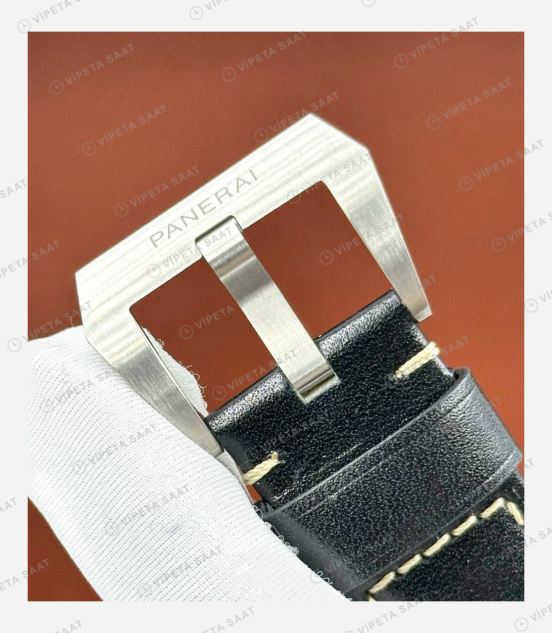 Panerai 44 mm PAM01436 Luminor Marina BiTempo Siyah Kadran Super Clone ETA Eta Saat detay 5