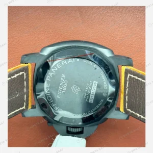 Panerai 44 mm PAM01603 Luminor GMT Karbon Mavi Kadran Nato Super Clone ETA Eta Saat karşıdan görünüm