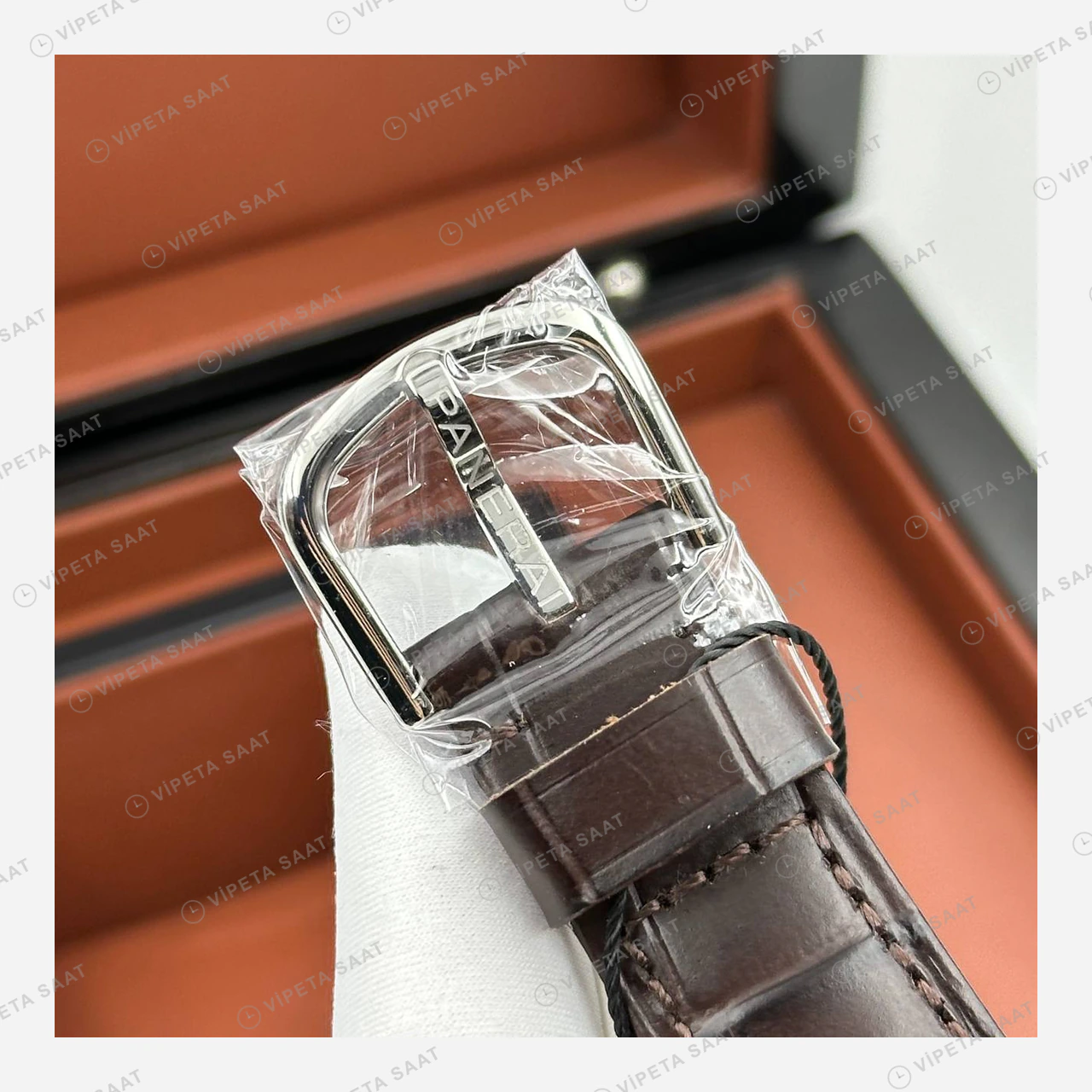 Panerai 45 mm PAM01294 Radiomir Beyaz Kadran Deri Kordon Super Clone ETA Eta Saat detay 5