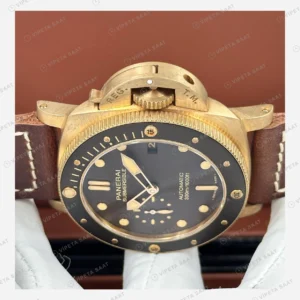 Panerai 45 mm PAM01294 Radiomir Bronzo Kahverengi Kadran Super Clone ETA Eta Saat karşıdan görünüm