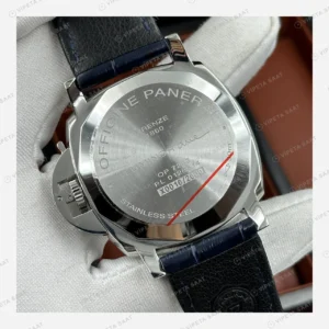 Panerai 45 mm PAM01294 Radiomir Mavi Kadran Deri Kordon Super Clone ETA Eta Saat karşıdan görünüm