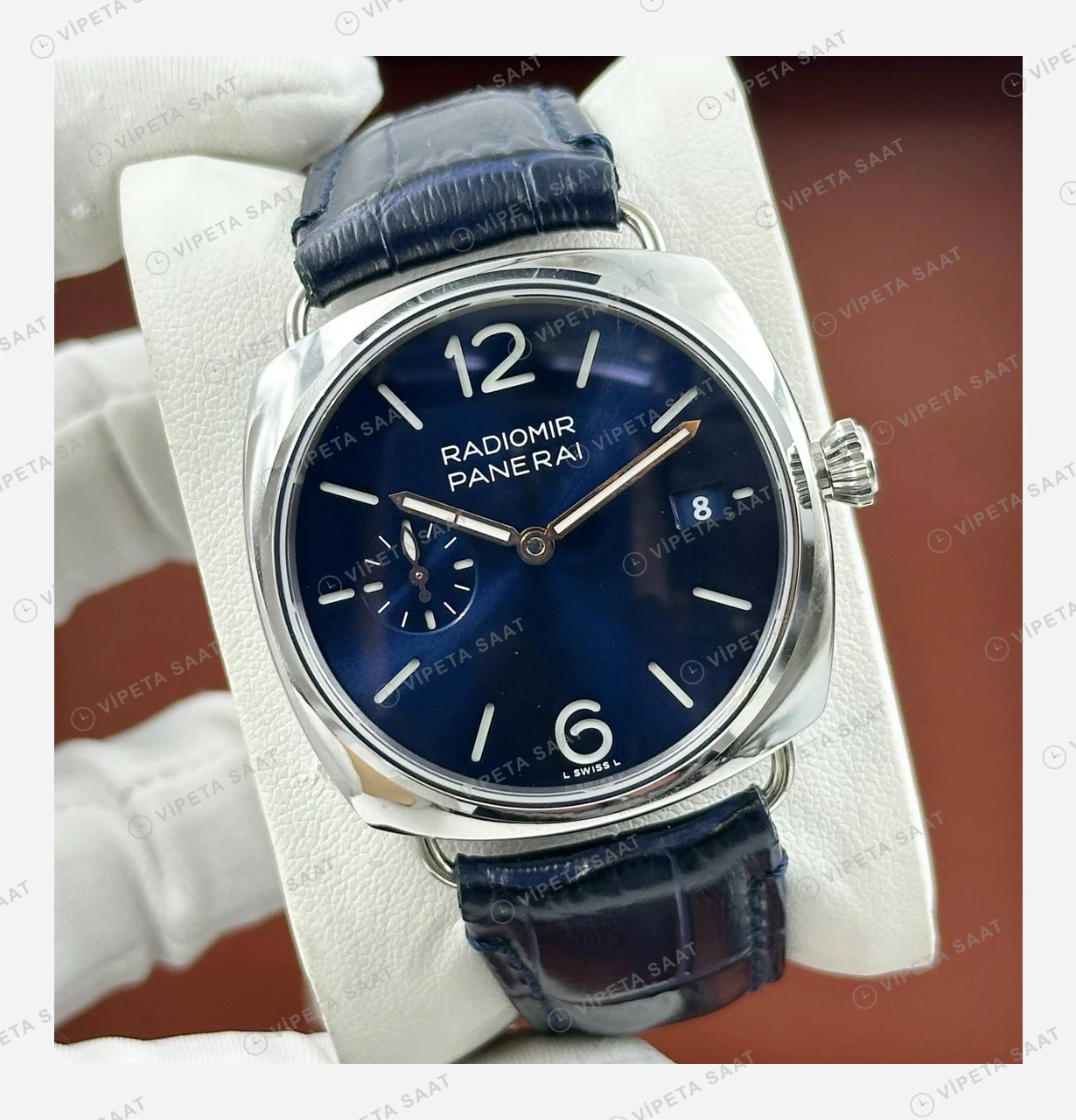 Panerai 45 mm PAM01294 Radiomir Mavi Kadran Klasik Super Clone ETA Eta Saat detay 5