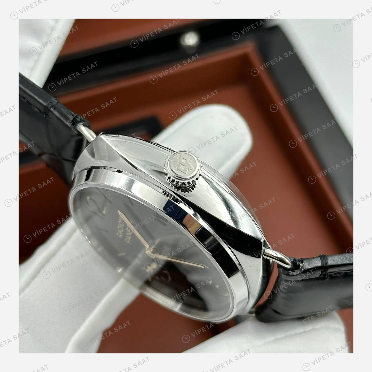 Panerai 45 mm PAM01294 Radiomir Siyah Kadran Deri Kordon Super Clone ETA Eta Saat detay 5