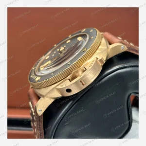Panerai 47 mm PAM01074 Submersible Bronzo Kahverengi Kordon Super Clone ETA Eta Saat karşıdan görünüm