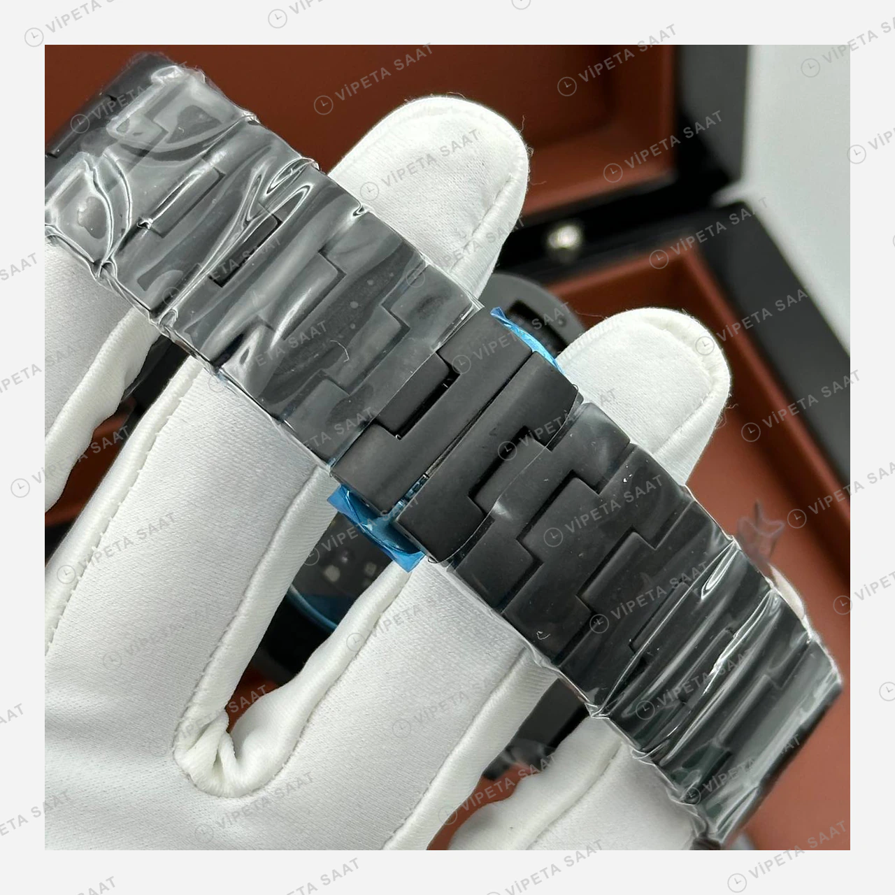 Panerai 47 mm PAM01616 Luminor Marina GMT Karbon Kadran Super Clone ETA Eta Saat detay 4