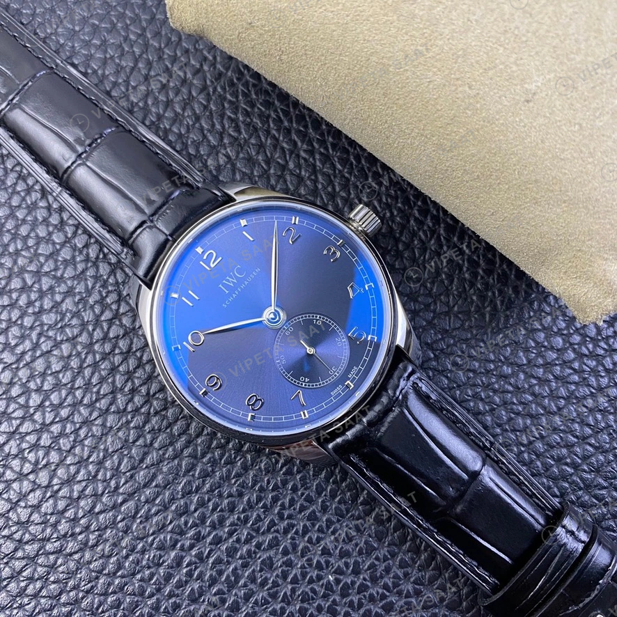 Panerai GMT-Master II Luminor GMT Mavi Kadran Celik Kasa Kahverengi Deri Super Clone Eta Eta Saat detay 10