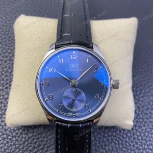 Panerai GMT-Master II Luminor GMT Mavi Kadran Celik Kasa Kahverengi Deri Super Clone Eta Eta Saat detay 11