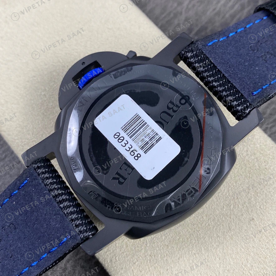 Panerai Luminor GMT Siyah Seramik Kasa Siyah Nato Kordon Super Clone Eta Eta Saat detay 9