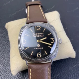 Panerai Radiomir Firenze Siyah Kadran Kahverengi Deri Super Clone Eta Eta Saat detay 6