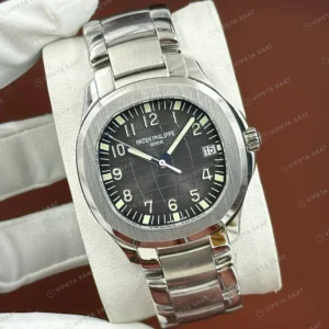 Patek Philippe 40.8 mm Aquanaut Gri Kadran Çelik Bileklik Super Clone ETA Eta Saat detay 3
