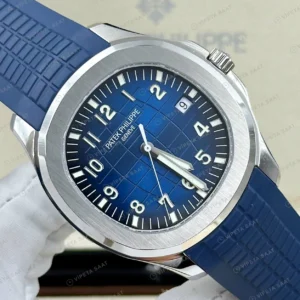 Patek Philippe Aquanaut 5168 42.2 mm Mavi Kadran Kauçuk Super Clone ETA Eta Saat detay 5