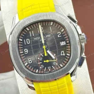 Patek Philippe Aquanaut 5968 42.2 mm Sarı Kronograf Kauçuk Super Clone ETA Eta Saat detay 4
