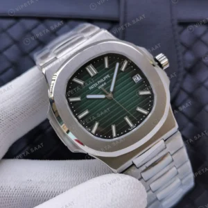 Patek Philippe Aquanaut Yesil Kadran Celik Kordon Super Clone Eta Eta Saat yan görünüm