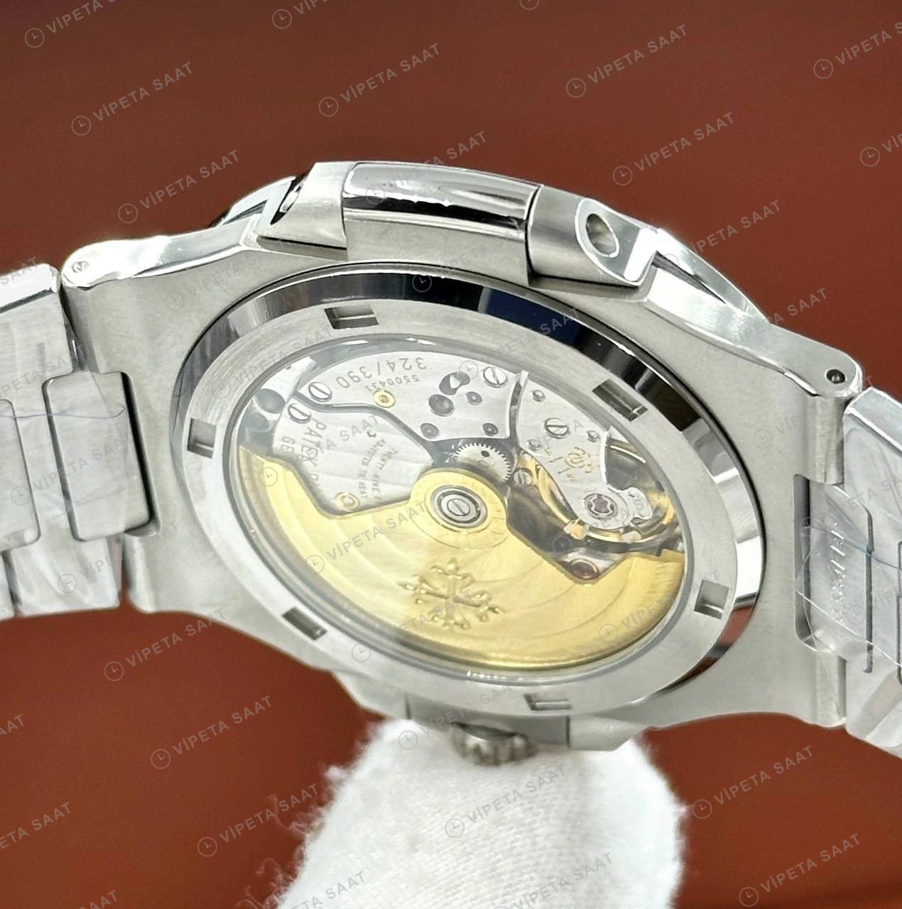 Patek Philippe Nautilus 5711 40 mm Beyaz Kadran Çelik Super Clone ETA Eta Saat detay 3