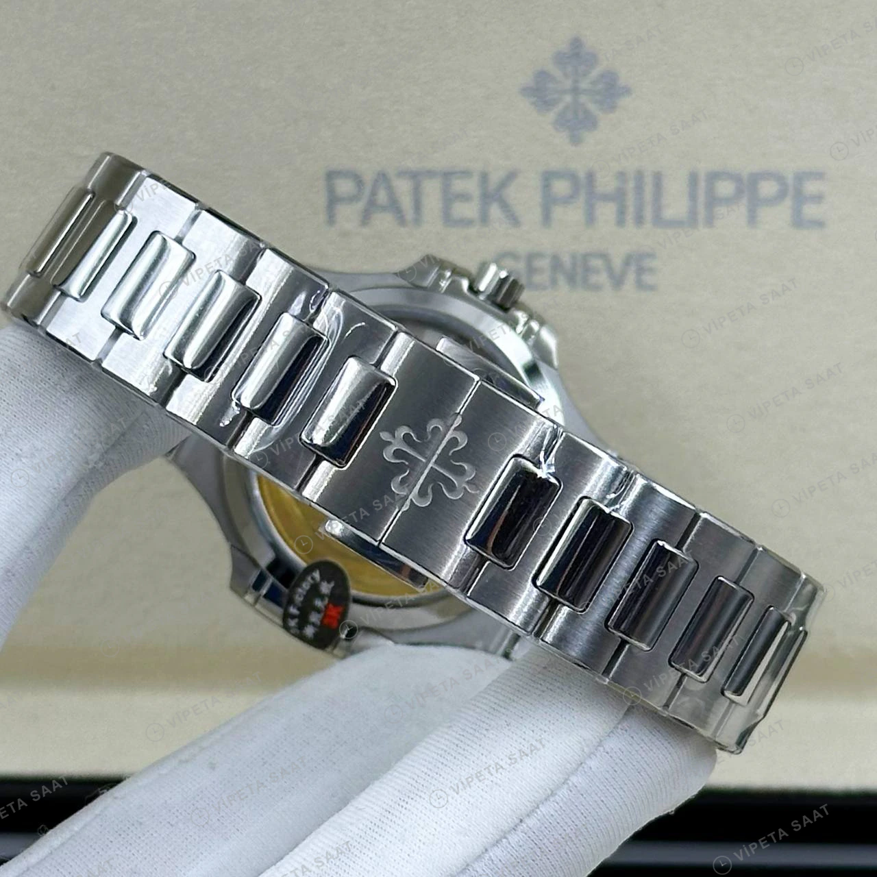 Patek Philippe Nautilus 5711 40 mm Gri Kadran Çelik Dokulu Super Clone ETA Eta Saat detay 6