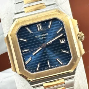 Patek Philippe Nautilus 5711 40 mm Rose Mavi Çift Renk Çelik Super Clone ETA Eta Saat detay 3