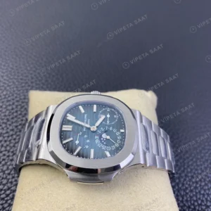 Patek Philippe Nautilus 5712 Mavi Kadran Celik Kordon Super Clone Eta Eta Saat karşıdan görünüm