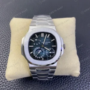 Patek Philippe Nautilus 5712 Mavi Kadran Celik Kordon Super Clone Eta Eta Saat karşıdan görünüm