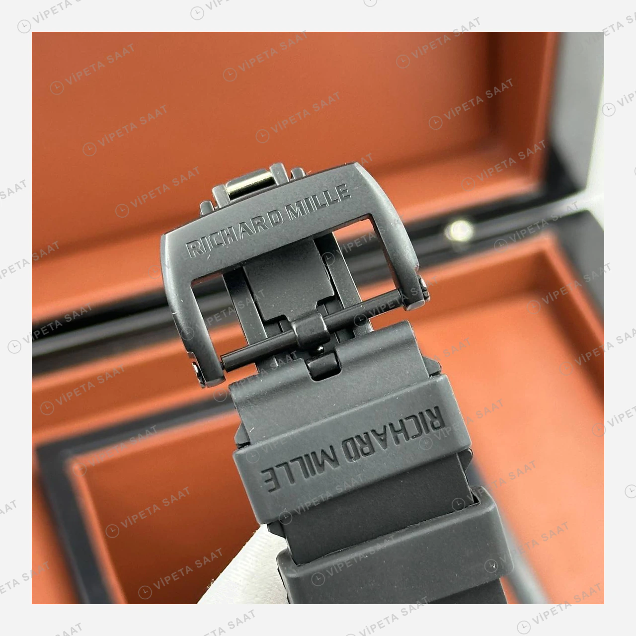 Richard Mille RM 052 Altın Kurukafa Skeleton Kauçuk Super Clone ETA Eta Saat detay 5