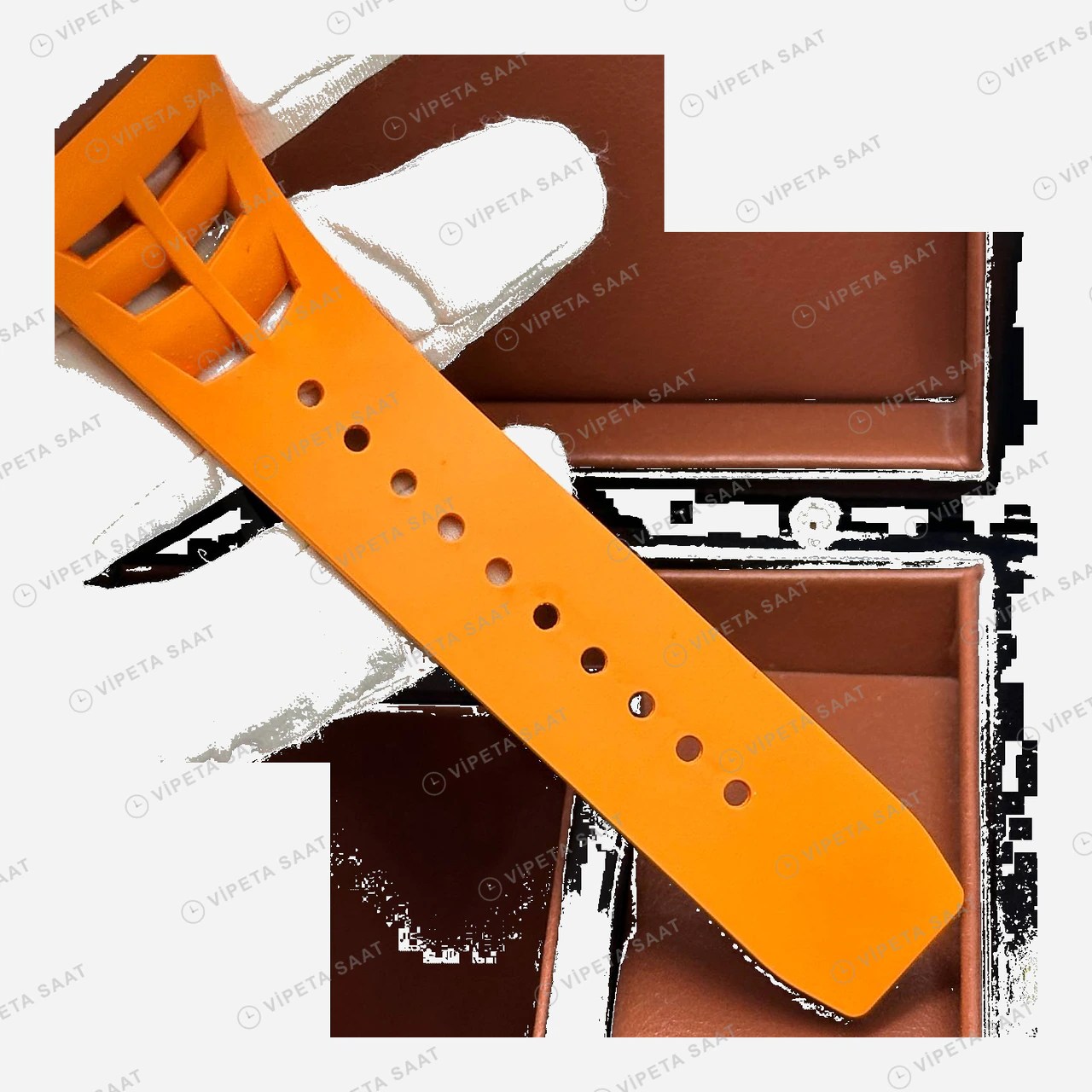 Richard Mille RM 52-05 Pharrell Astronot Mars Kadran Turuncu Kauçuk Super Clone ETA Eta Saat detay 4