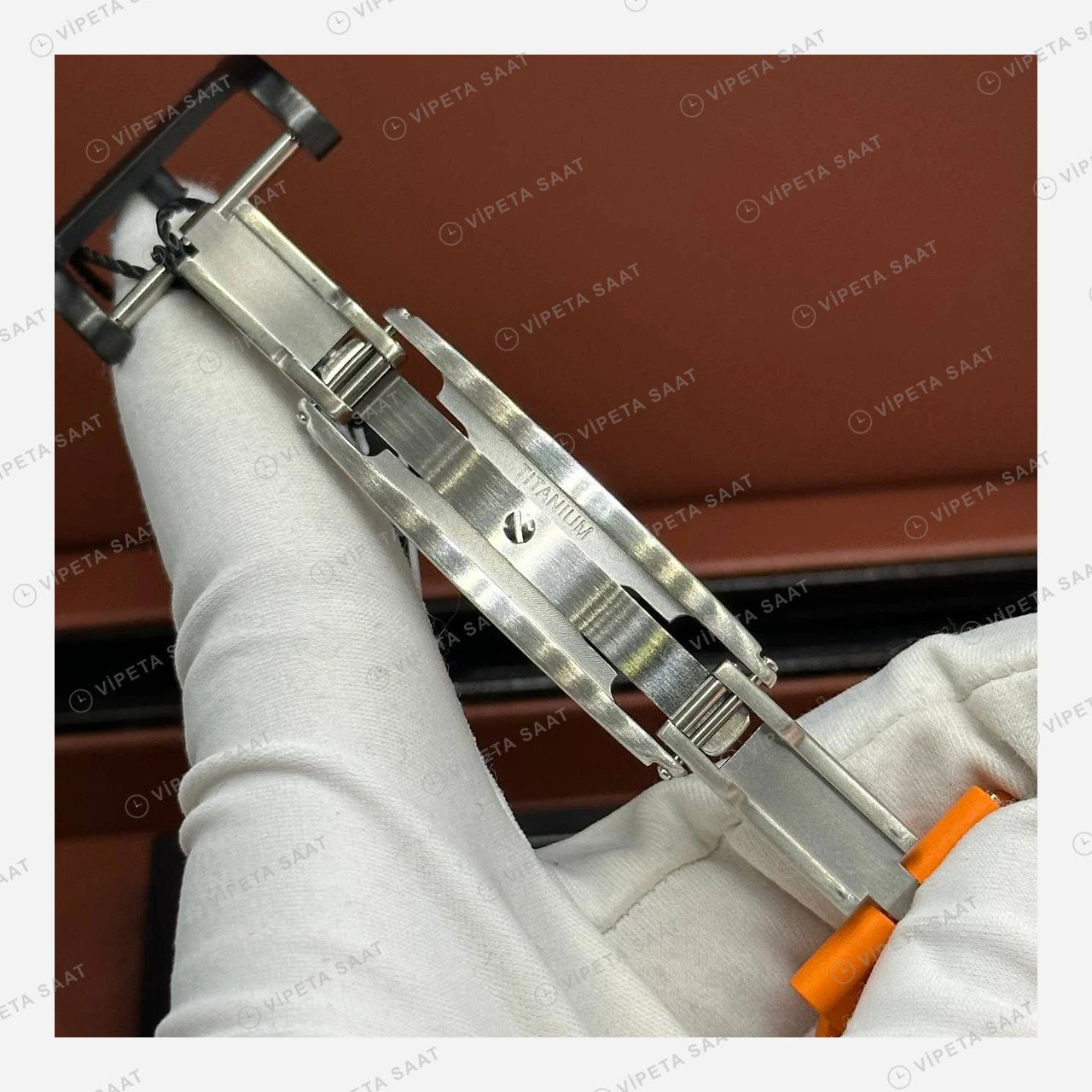 Richard Mille RM 52-05 Pharrell Astronot Mars Kadran Turuncu Kauçuk Super Clone ETA Eta Saat detay 7