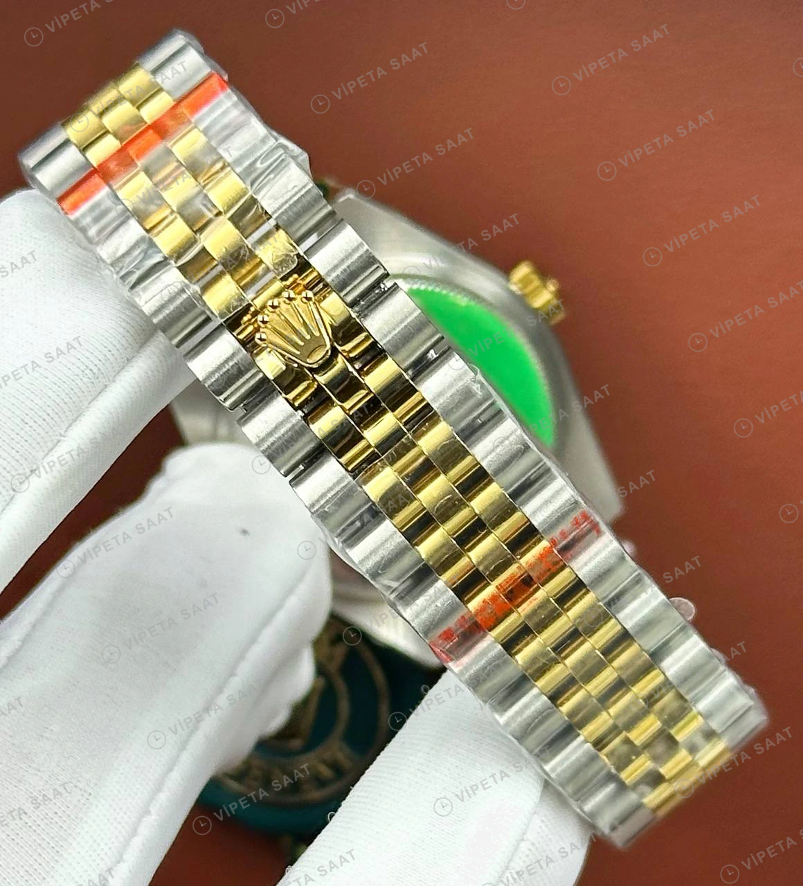 Rolex Datejust 126233 41 mm Gümüş Kadranlı Jubilee Super Clone Eta Saat detay 3