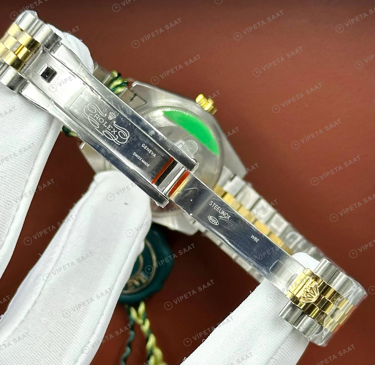 Rolex Datejust 126233 41 mm Gümüş Kadranlı Jubilee Super Clone Eta Saat detay 6