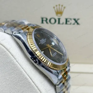 Rolex Datejust 126233 41 mm Mavi Kadranlı Jubilee Roma Super Clone Eta Saat karşıdan görünüm