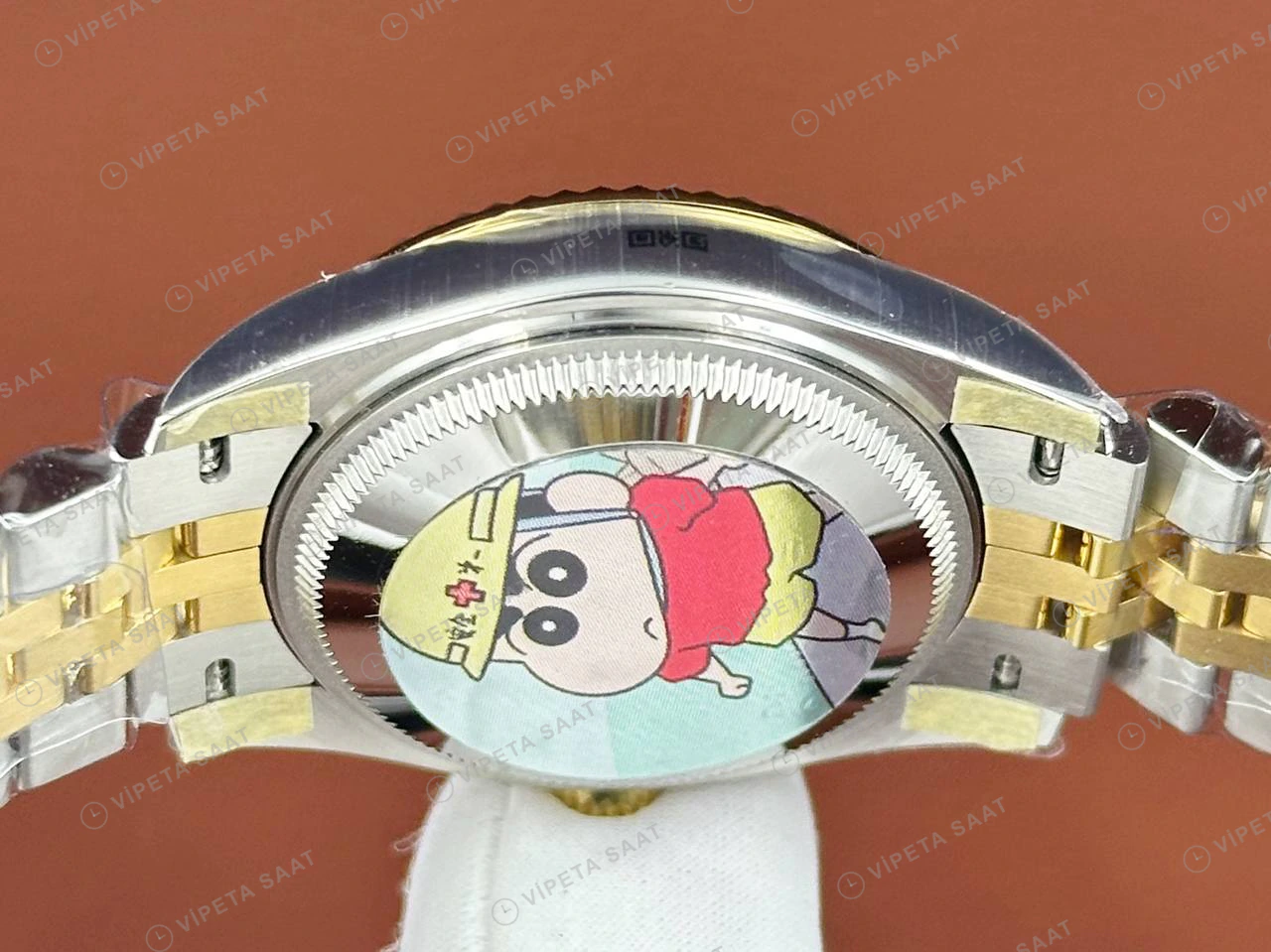 Rolex Datejust 126233 41 mm Sarı Kadranlı Jubilee Super Clone Eta Saat detay 4