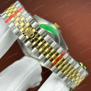 Rolex Datejust 126233 41 mm Sedef Kadranlı Pırlanta Super Clone Eta Saat karşıdan görünüm