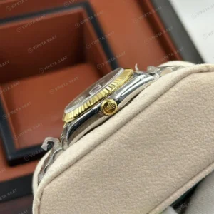 Rolex Datejust 126233 41 mm Yeşil Kadranlı Jubilee İki Renk Super Clone Eta Saat karşıdan görünüm