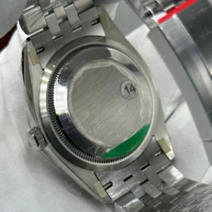 Rolex Datejust 126234 41 mm Beyaz Kadranlı Jubilee Roma Super Clone Eta Saat karşıdan görünüm