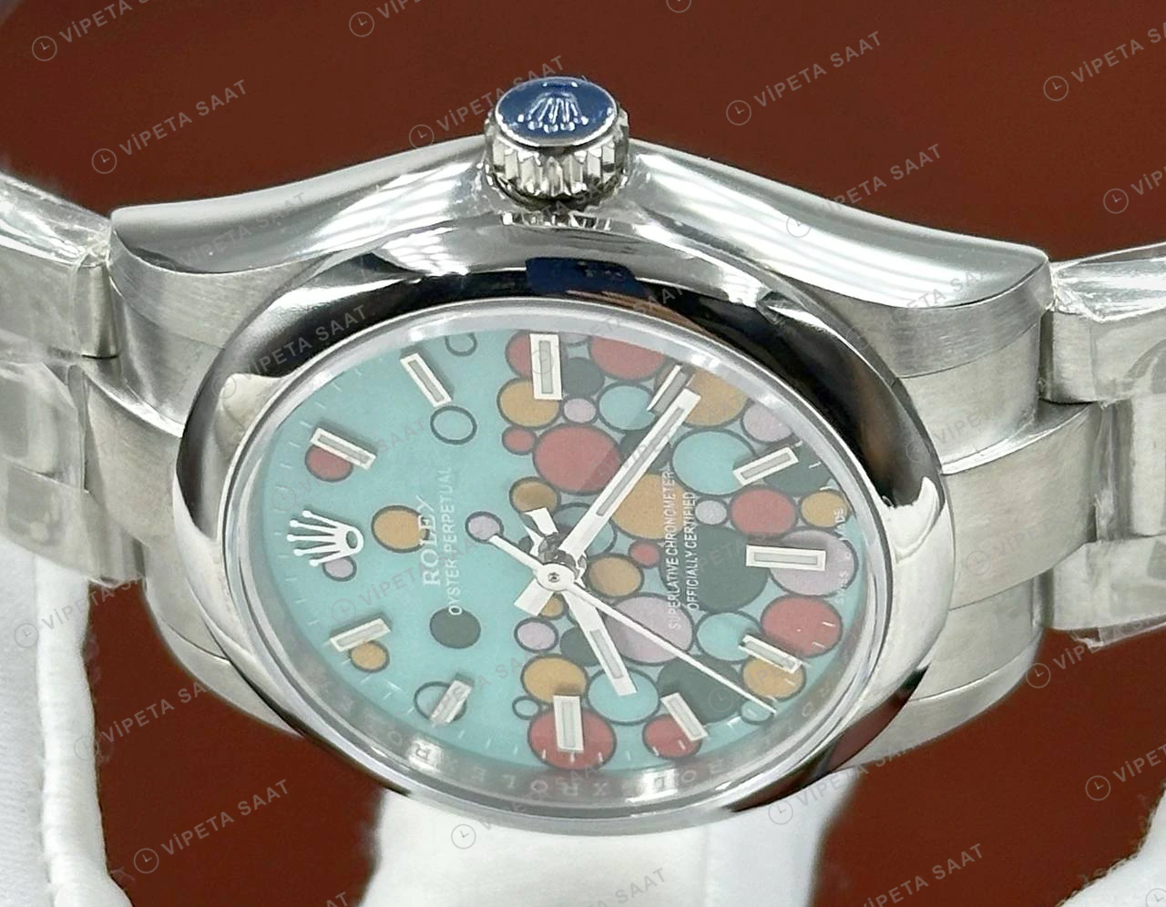 Rolex Datejust 126234 41 mm celebration Celebration Kadranlı Jubilee Super Clone Eta Saat detay 4