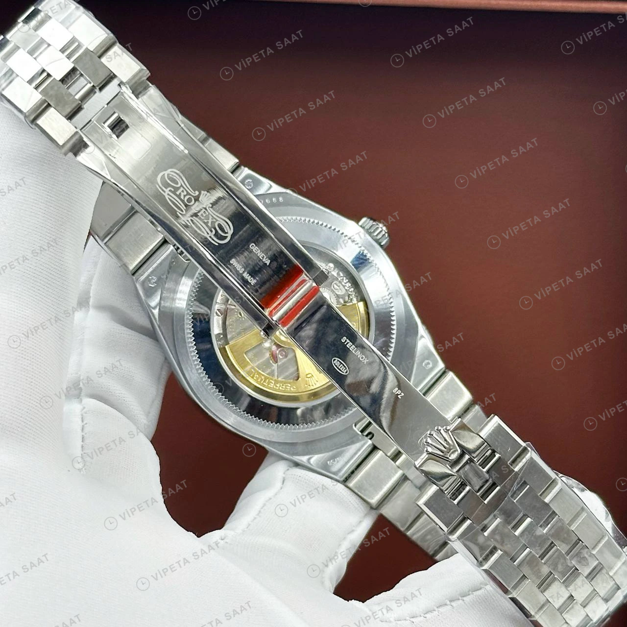 Rolex Datejust 126234 41 mm Jubilee Pırlanta Super Clone Eta Saat detay 6
