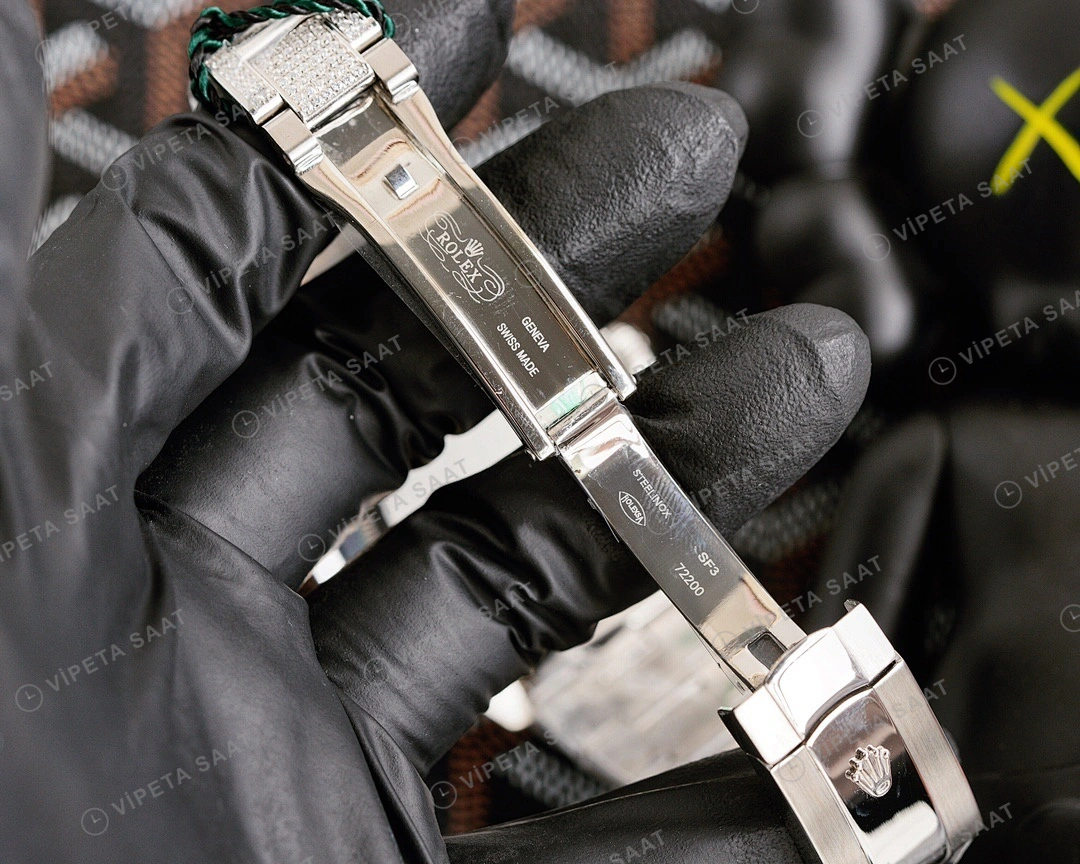 Rolex Datejust 126300 Siyah Super Clone ETA Saat detay 10