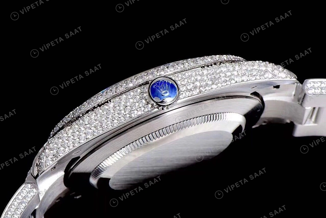 Rolex Datejust 126300 Mavi Super Clone ETA Saat detay 8
