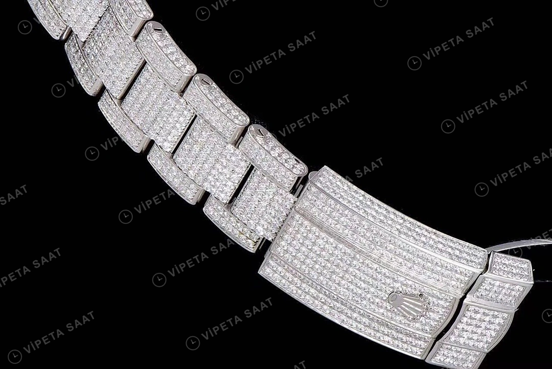 Rolex Datejust 126300 Mavi Super Clone ETA Saat detay 9