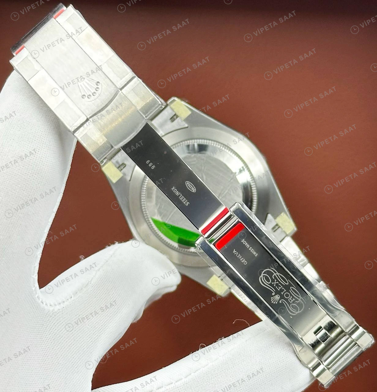 Rolex Datejust 126334 41 mm Gümüş Kadranlı Jubilee Super Clone Eta Saat detay 6